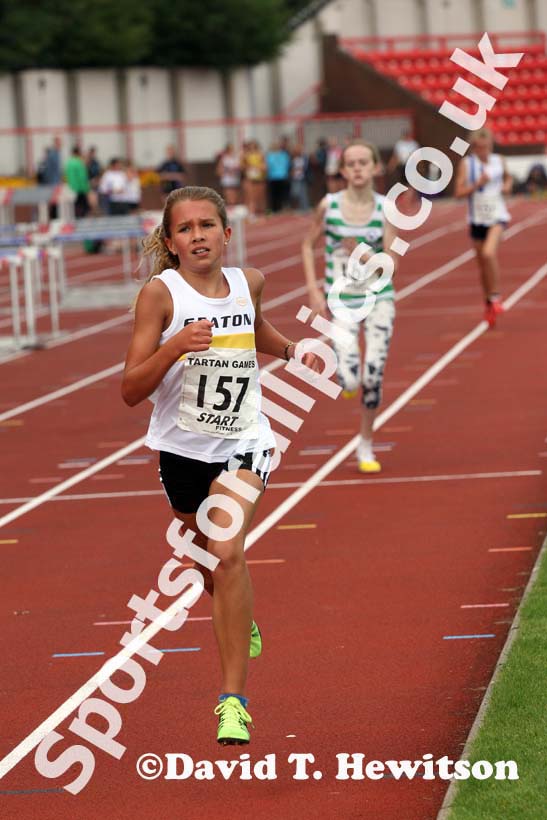 Girls under-13s 800 metres at the Gateshead Tartan Games Open.